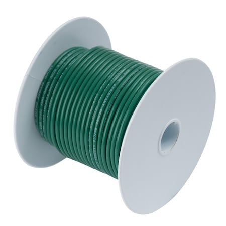 Ancor Primary Wire, Marine, 6 AWG, 1C C, Green, Vinyl, Stranded, 600V, 50 ft. 112305